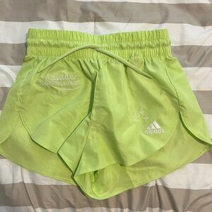 Green Adidas shorts